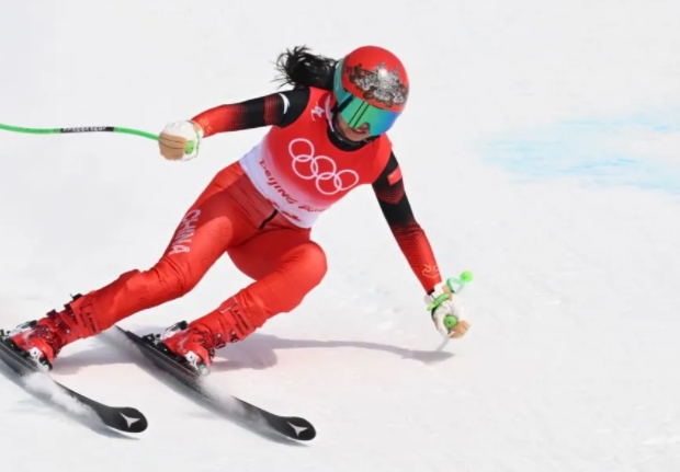 北京冬季五輪アルペンスキー　孔凡影選手が6種目に出場