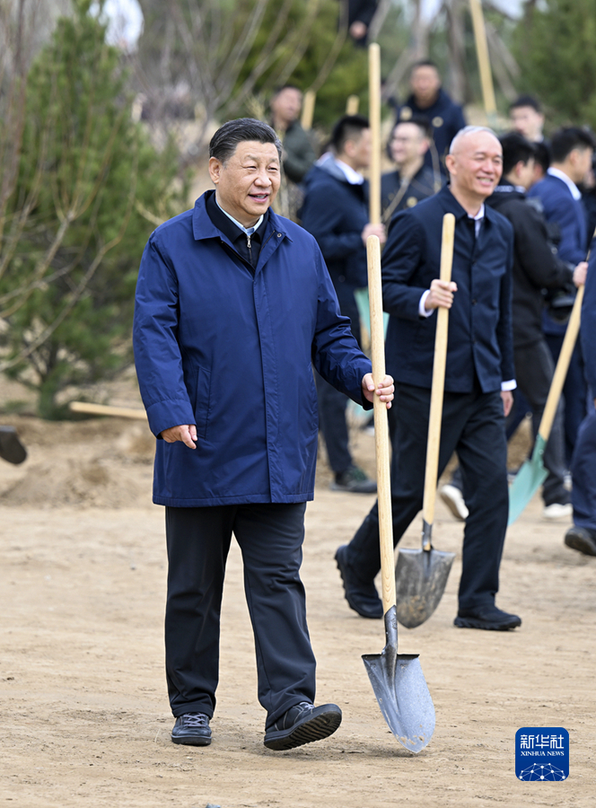 習近平総書記が北京の植樹活動に参加