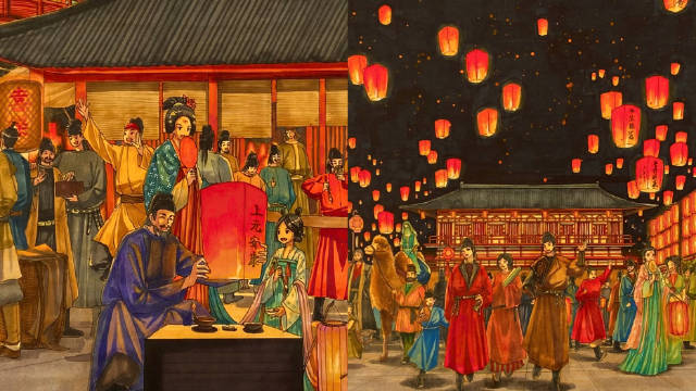 唐代の元宵節を長さ10メートルの絵巻物として描いた江西省の女性