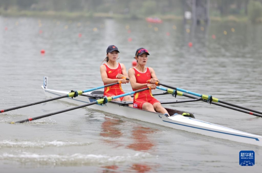 杭州アジア大会初の金メダル！　ボートの女子軽量級ダブルスカル