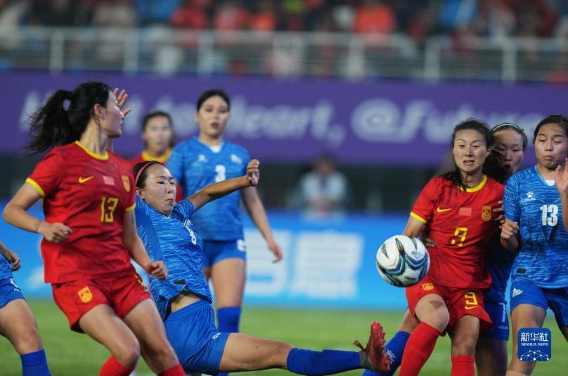 女子サッカーリーグ戦　中国がモンゴルに勝利