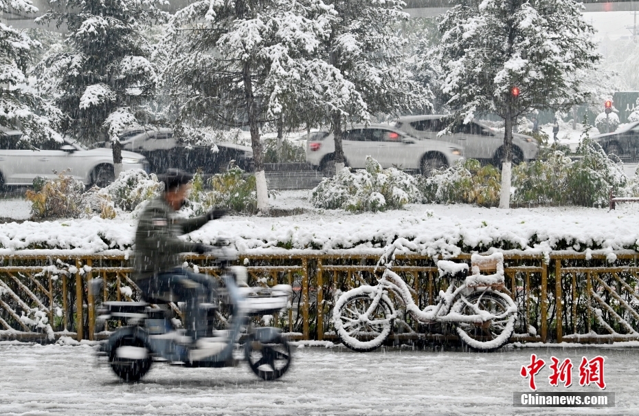 吉林省長春市で初雪