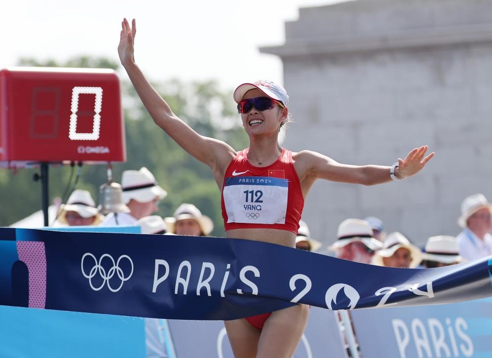 中国の楊家玉選手が女子20キロ競歩で金メダル　パリ五輪