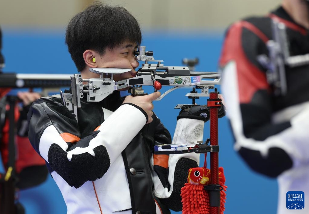 射撃男子ライフル3姿勢で中国の劉宇坤選手が金メダル　パリ五輪