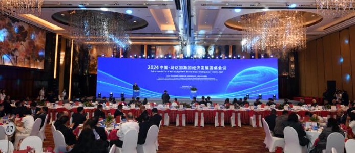 2024中国・マダガスカル経済発展円卓会議の様子（撮影・翁奇羽）。