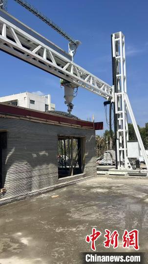 「プリンター」で作った2階建ての建物が上棟　湖北省宜昌