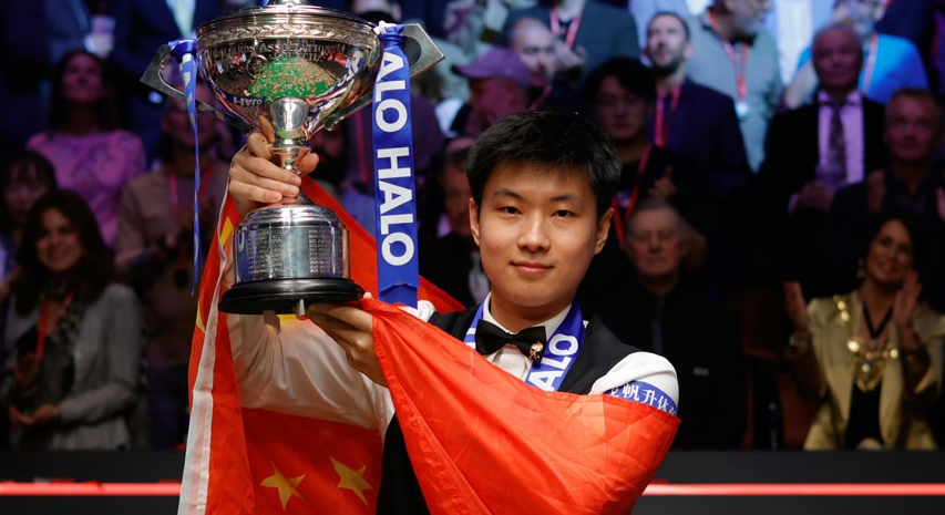スヌーカー世界選手権大会で趙心童選手が優勝！中国・アジア初のチャンピオンに！                    英国シェフィールドで現地時間5月5日、ビリヤードの一種であるスヌーカーの世界選手権大会決勝が行われ、予選を突破して決勝まで勝ち進んだ中国の趙心童選手が18-12でマーク・ウィリアムズ選手を破り、チャンピオンに輝いた。趙選手は、同大会で優勝した初の中国人選手、アジアの選手となった。詳細>