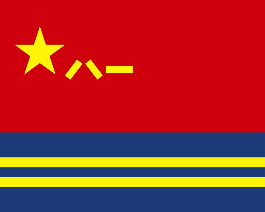 宇宙作戦部隊軍旗（新華社より）