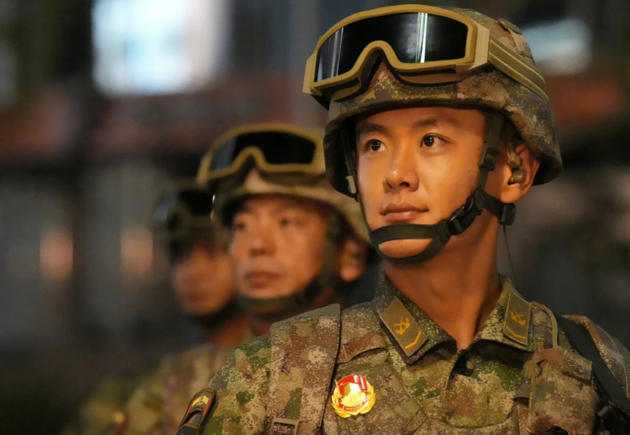 軍事パレード開始前の様子を捉えた写真の数々　北京市