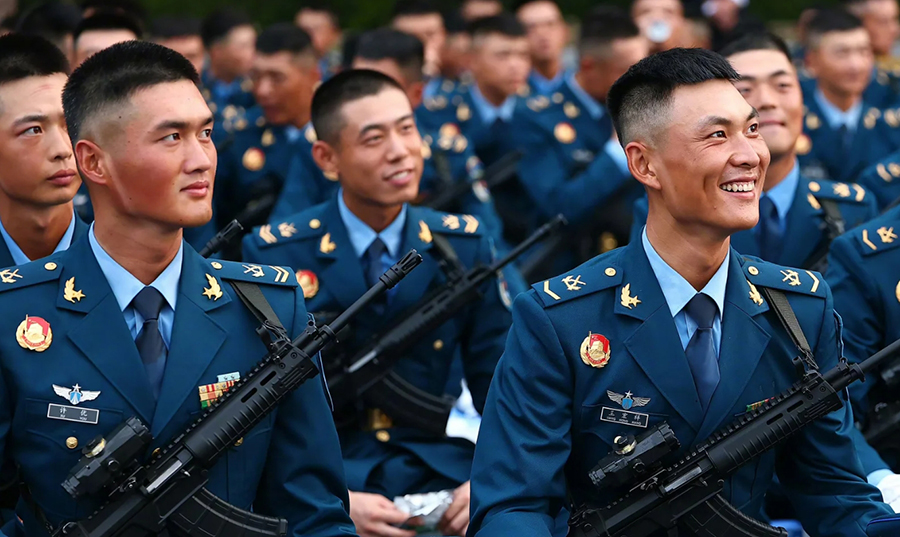 軍事パレード開始前の様子を捉えた写真の数々　北京市