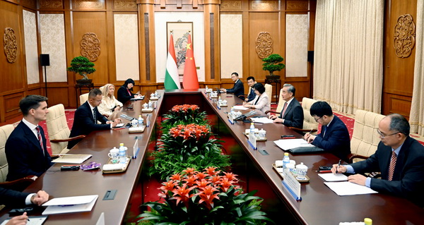 中国とハンガリーの外相が会談