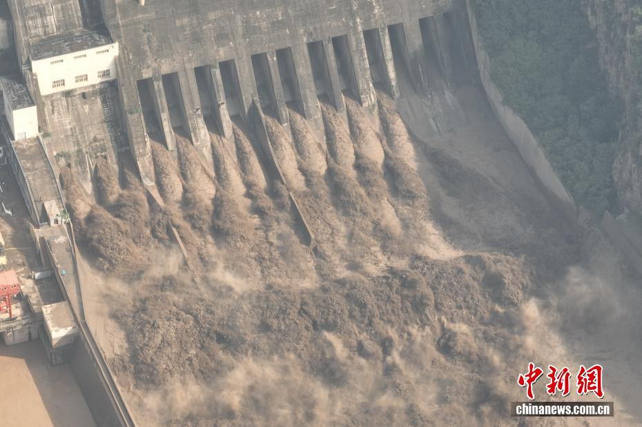 三門峡水利ターミナルが今年3回目となる放流を実施　河南省