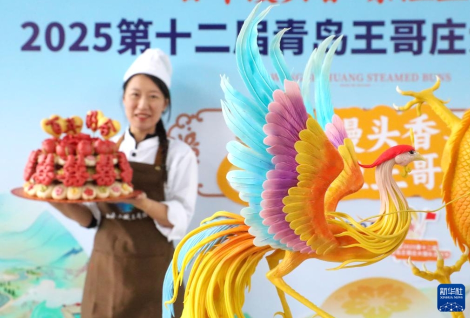 飾り蒸しパンコンテスト開催　山東省青島市