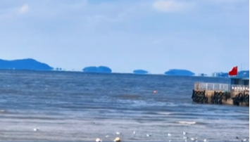 山東省蓬莱沖合に「浮島現象」が発生