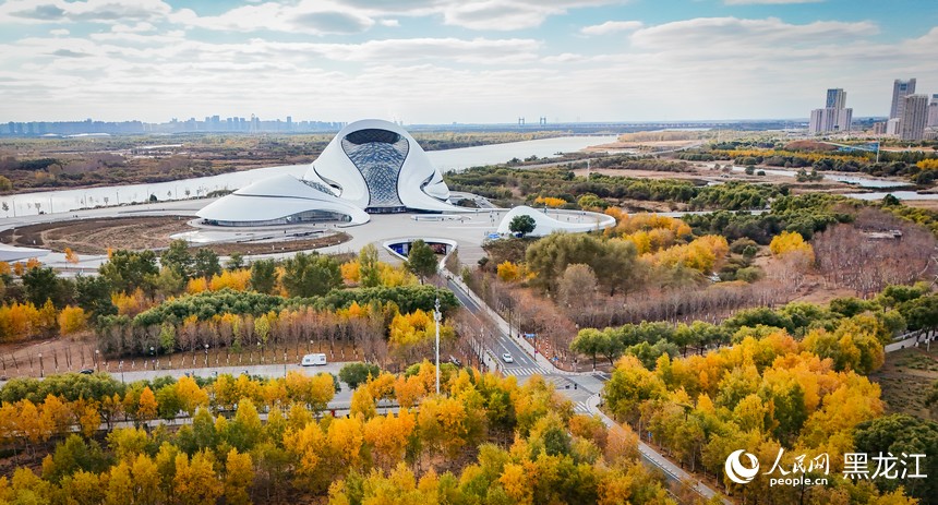 美しい哈爾浜の秋　黒竜江省