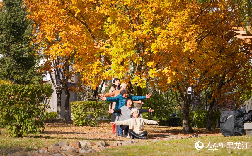 美しい哈爾浜の秋　黒竜江省