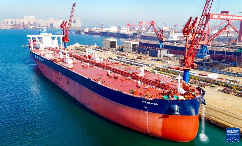 アンモニア燃料超大型原油タンカーの引き渡し完了　山東省青島