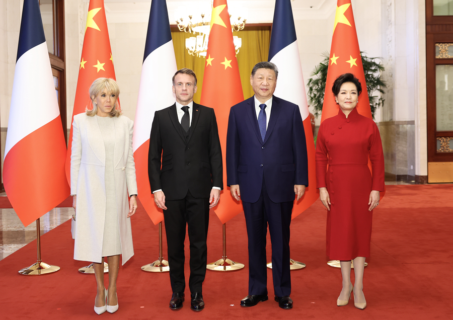 習近平国家主席がマクロン仏大統領と会談
