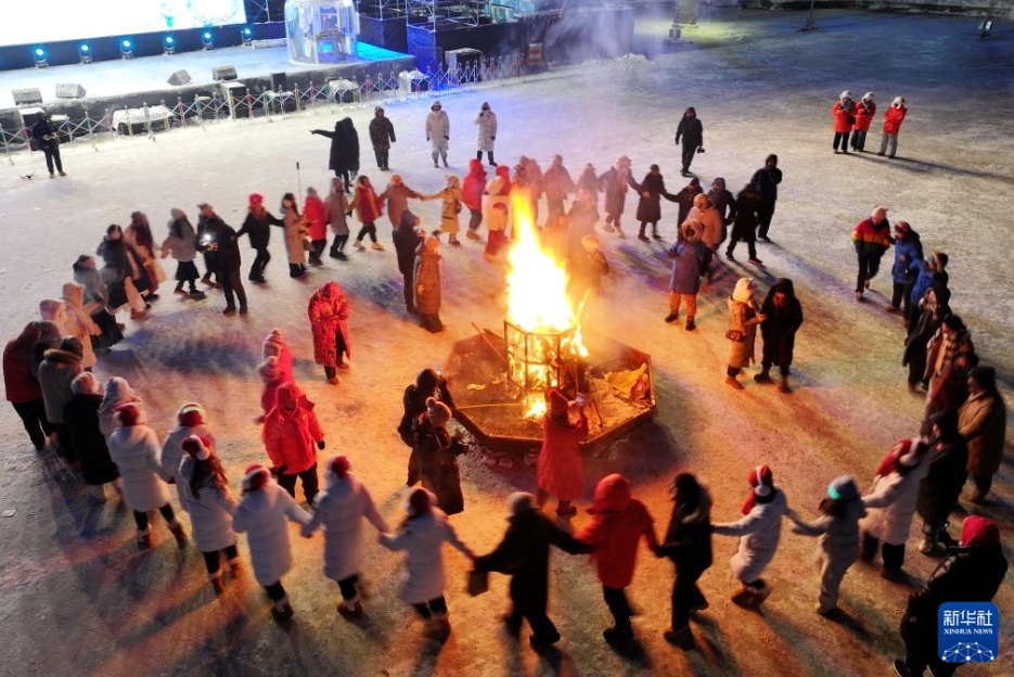 「中国最北端」の漠河市で冬至文化フェスティバル　黒竜江省