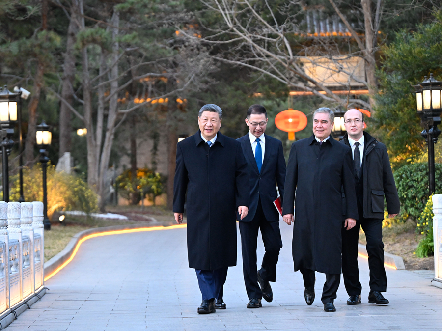 習近平国家主席がトルクメニスタンのベルディムハメドフ人民評議会議長と会談