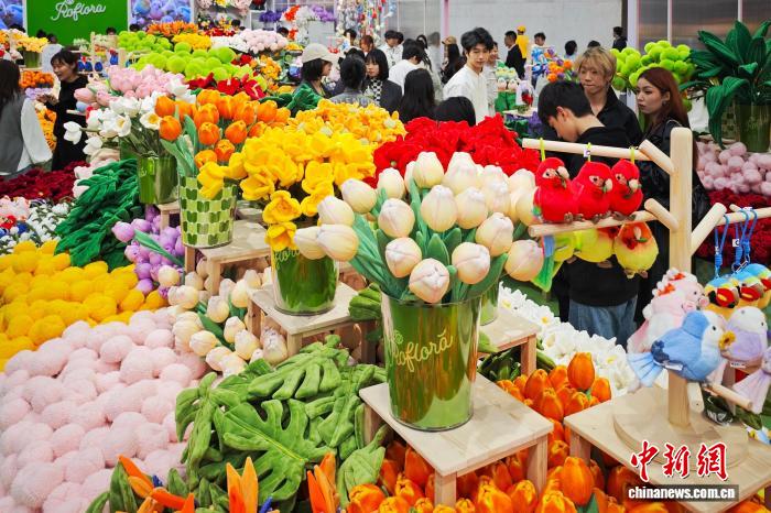 春の訪れとともに「開花」したフラワーアートの空間　江蘇省南京