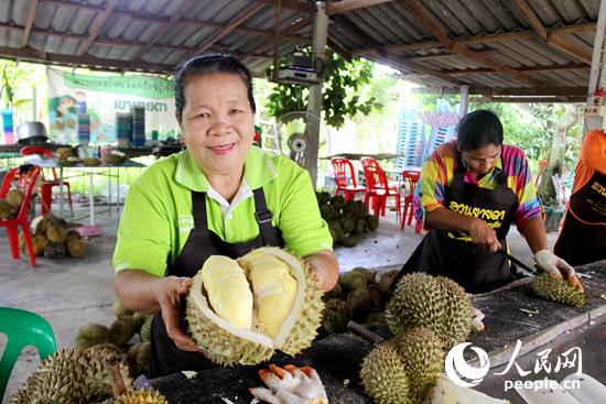 資料写真：タイのドリアン（撮影・孫広勇）