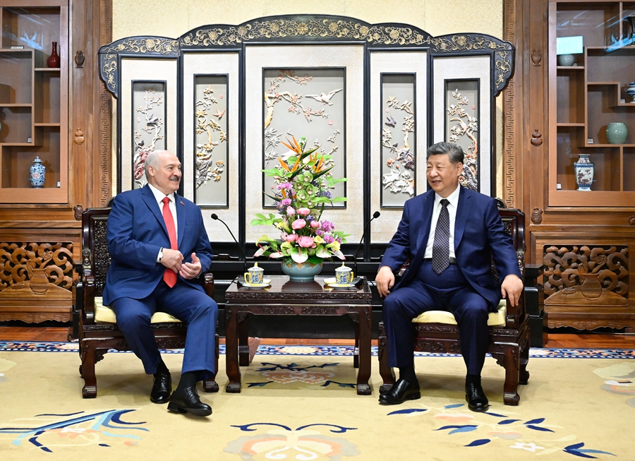 習近平国家主席がベラルーシのルカシェンコ大統領と会談