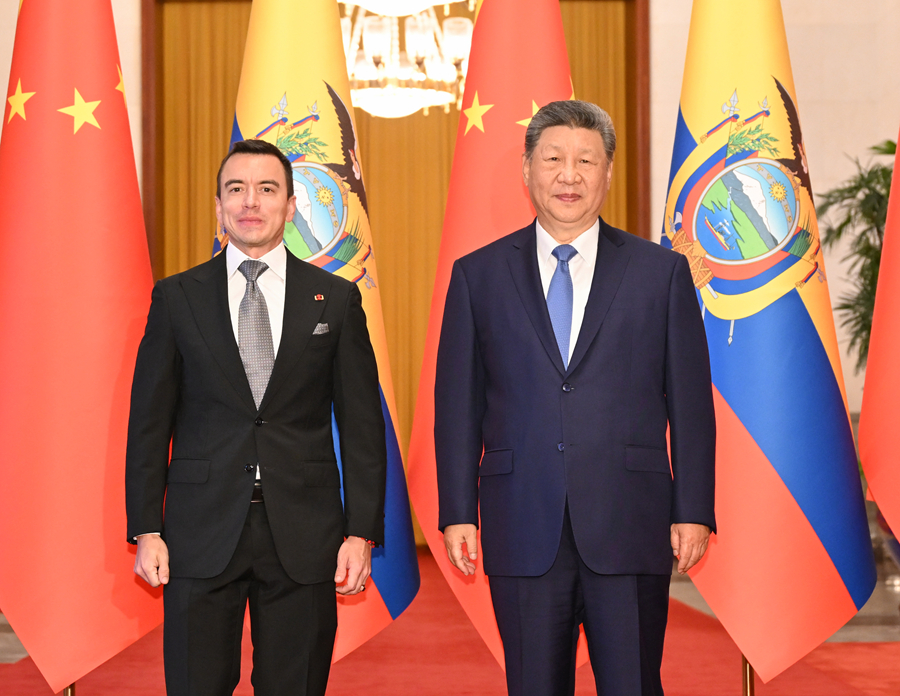 習近平国家主席がエクアドルのノボア大統領と会談