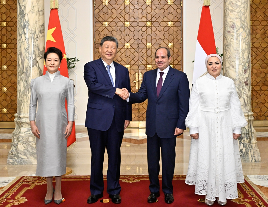 習近平国家主席がエジプトのシシ大統領と会談