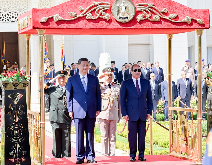 習近平国家主席がエジプトのシシ大統領と会談