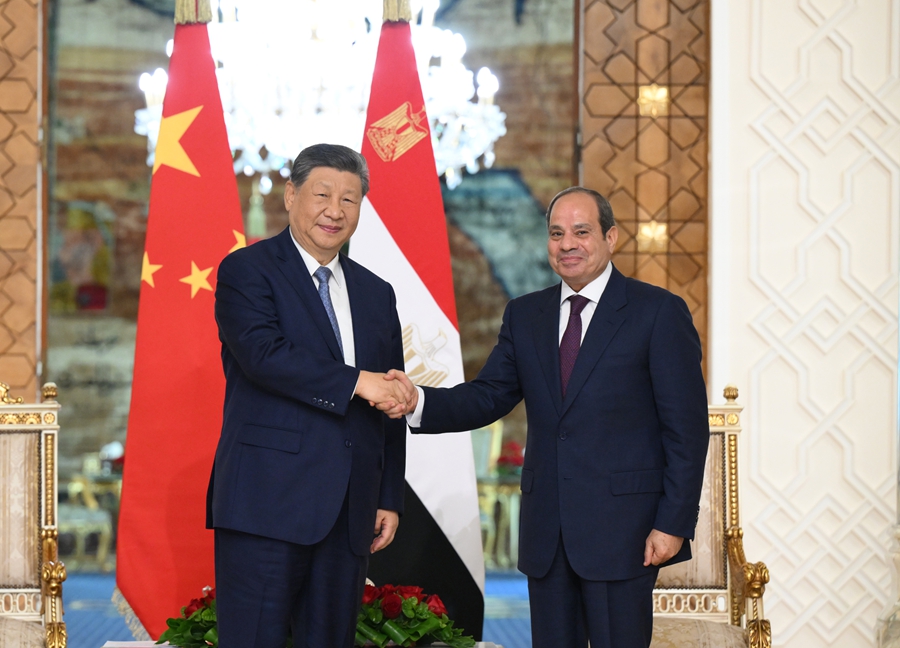 習近平国家主席がエジプトのシシ大統領と会談