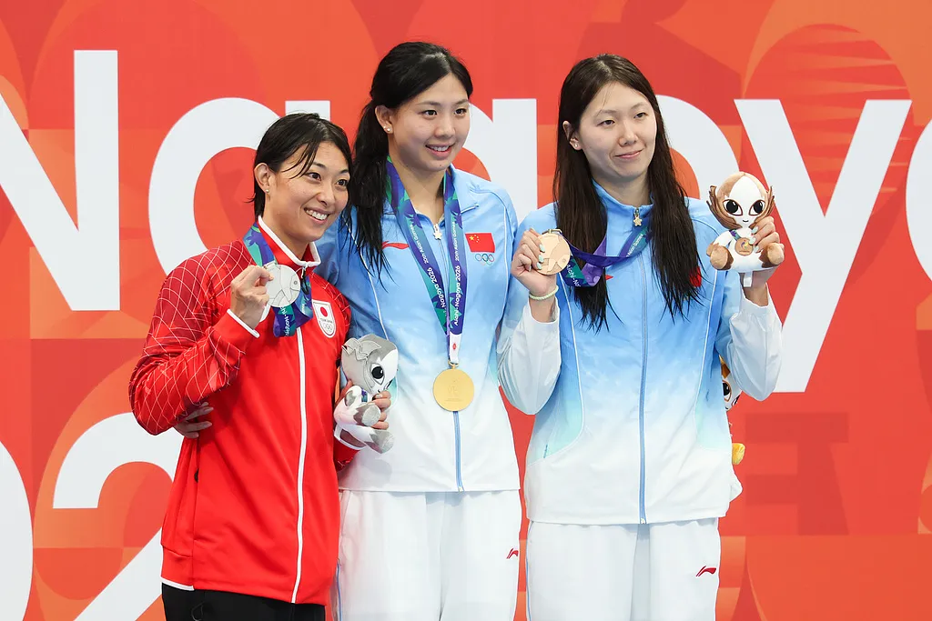 競泳女子50メートル平泳ぎでは中国の唐銭婷選手が金メダルを獲得し、大会2連覇を決めた。同じく中国の楊暢選手は銅メダルを獲得。