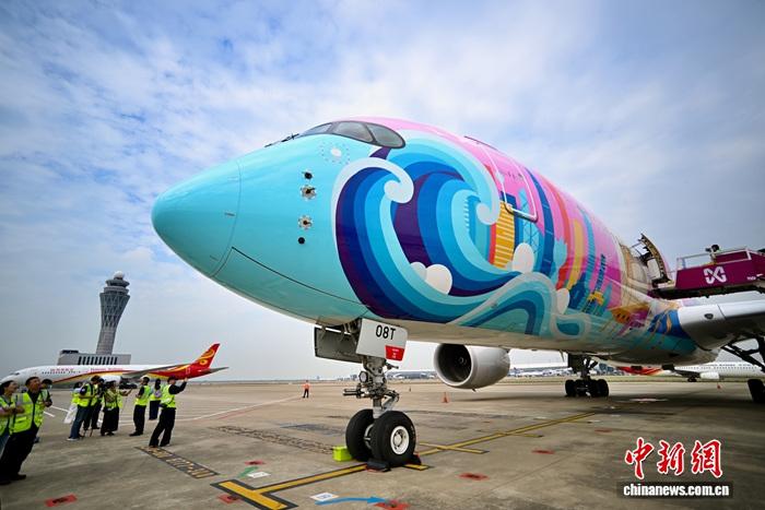 南方航空の第15回全運会テーマ特別塗装機「活力湾区号」