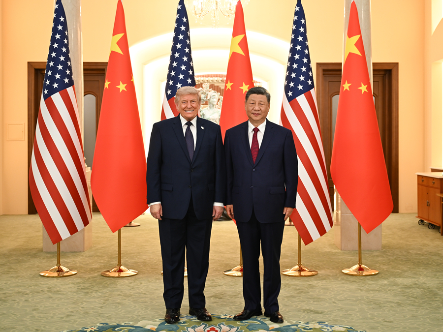 習近平国家主席がトランプ米大統領の歓迎晩餐会を開催
