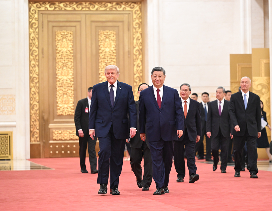 習近平国家主席がトランプ米大統領の歓迎晩餐会を開催