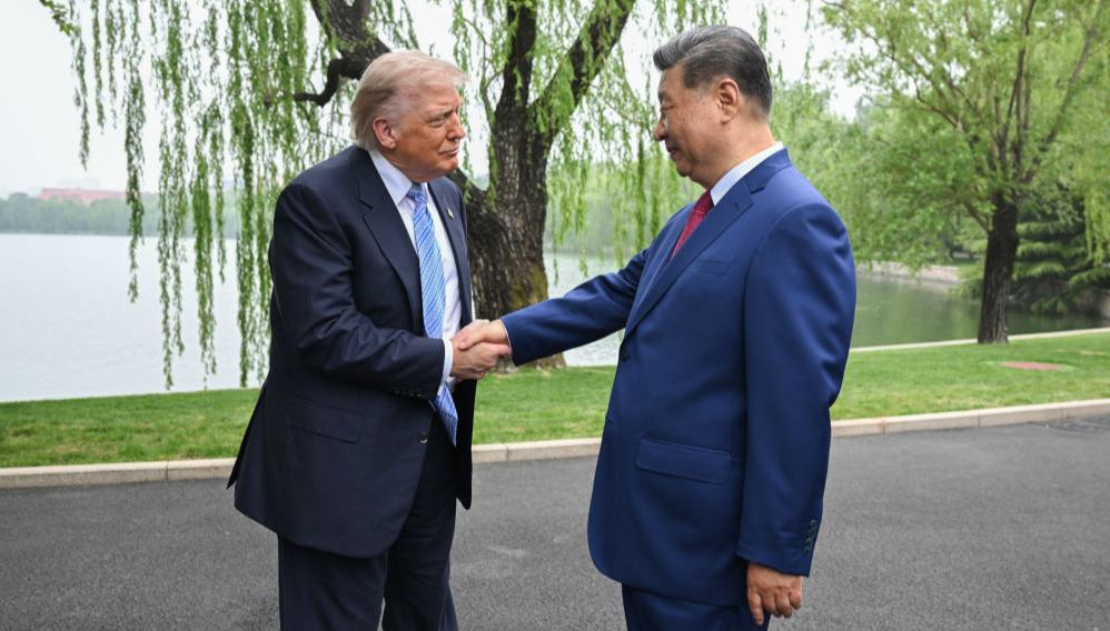 習近平国家主席とトランプ米大統領が中南海で会談                    習近平国家主席は15日午前、トランプ米大統領と中南海で会談した。詳細>