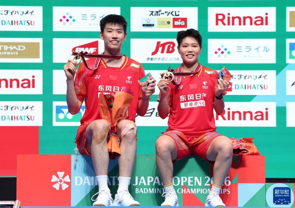 バドミントン・ジャパンオープンの混合ダブルスで中国が優勝
